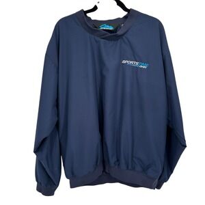 Tri-Mountain Cleveland Indians Jacket Men's L Retro Pullover Windbreaker Branded